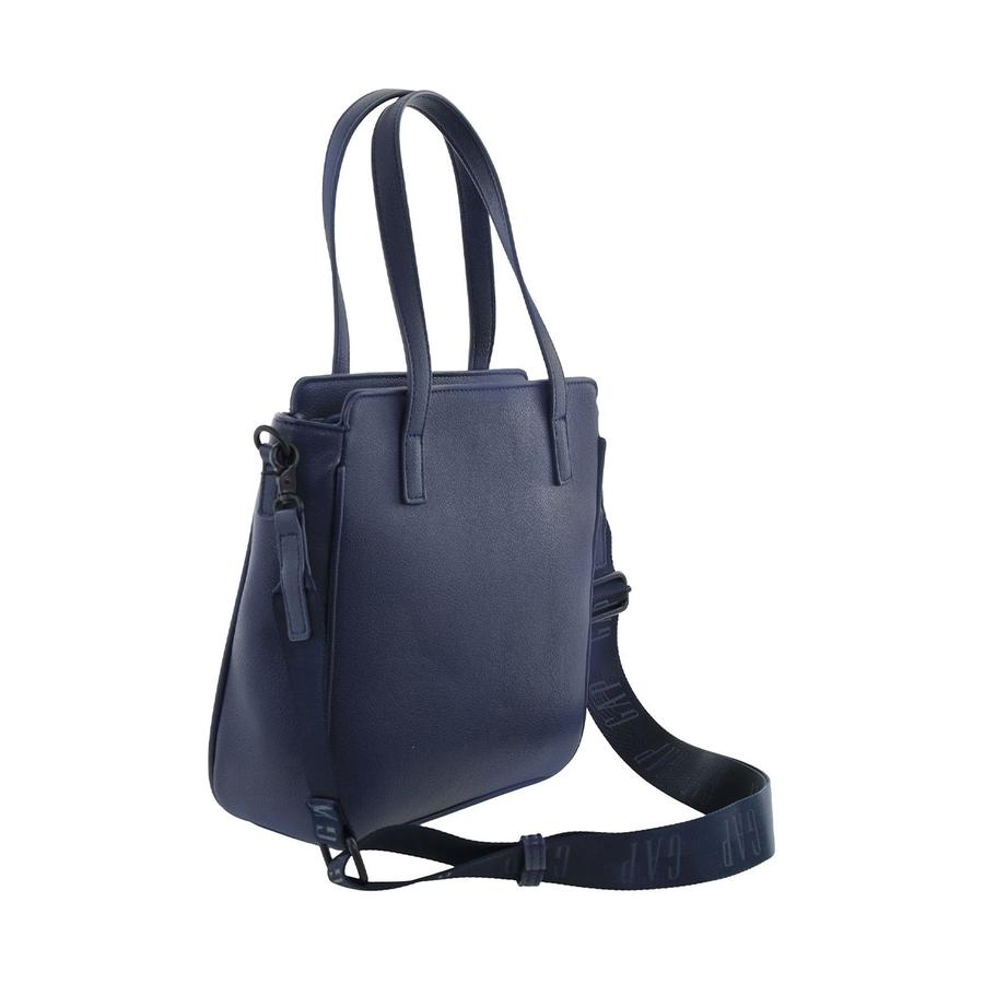 Gap Camilla Ladies Vegan Leather Mini Tote Crossbody Bag Navy Navy