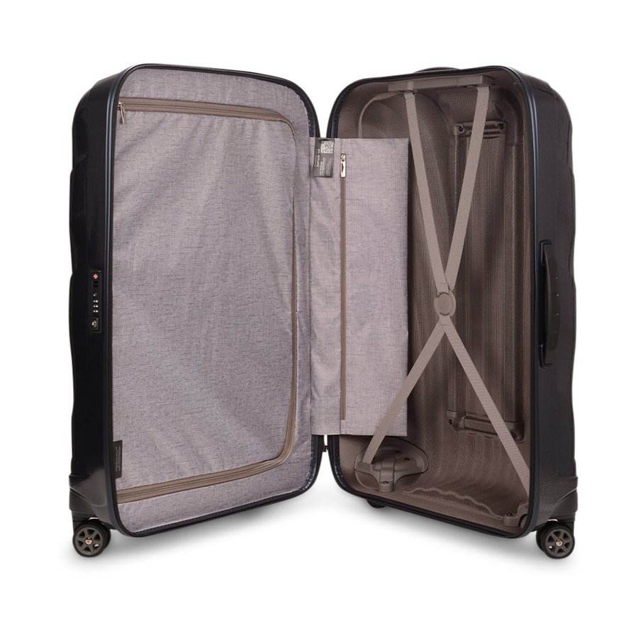 Samsonite C-Lite 75cm CURV Checked Suitcase Midnight Blue Midnight Blue