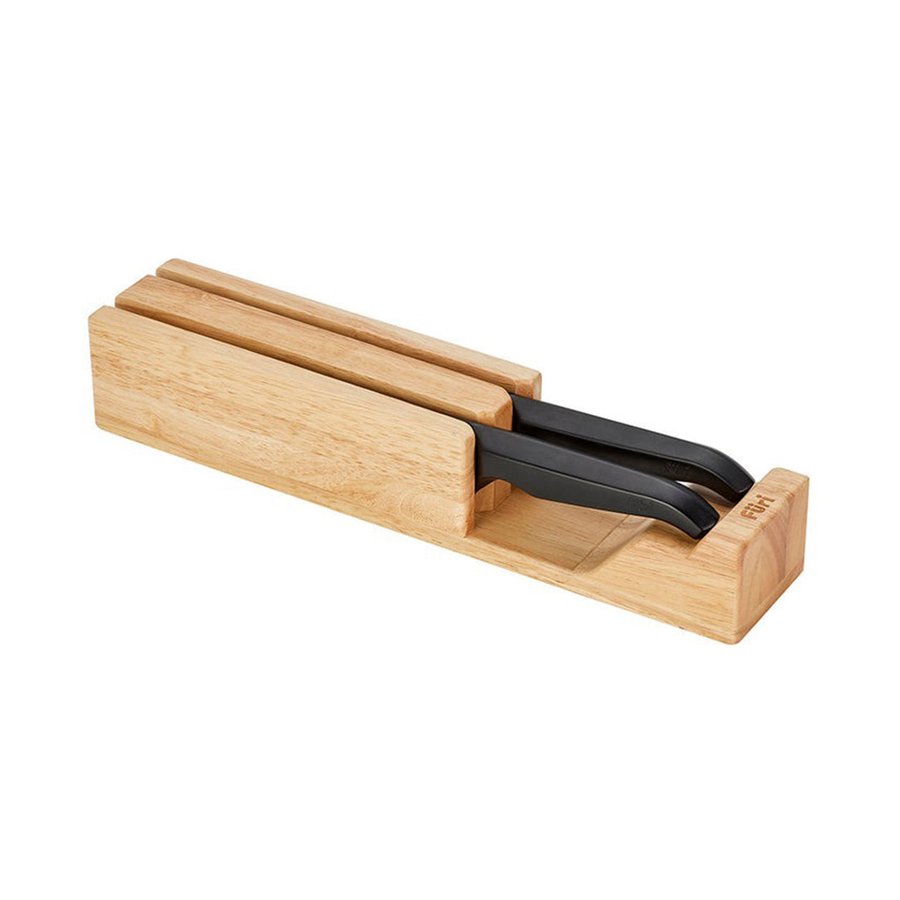 Furi Pro Jet 3 Piece Knife Block Set Black Black