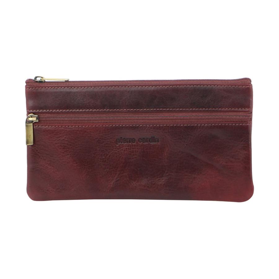 Pierre Cardin Tegan Women's Italian Leather Phone Wallet Cherry Cherry