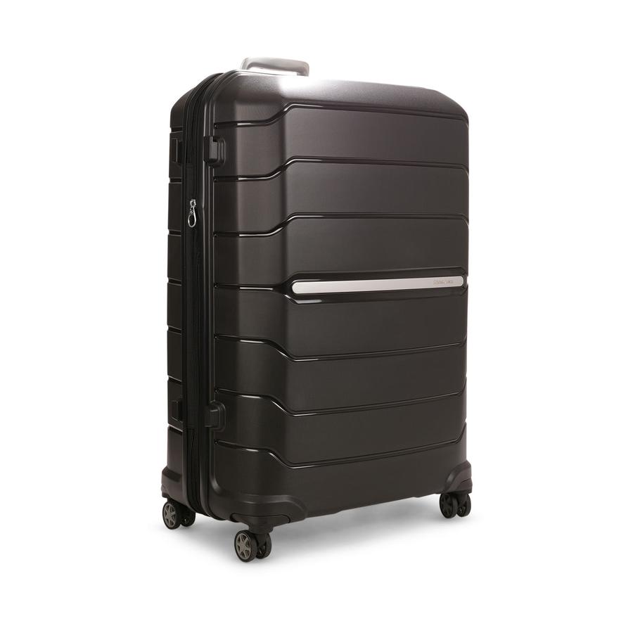 Samsonite Oc2lite 81cm Hardside Checked Suitcase Black Black