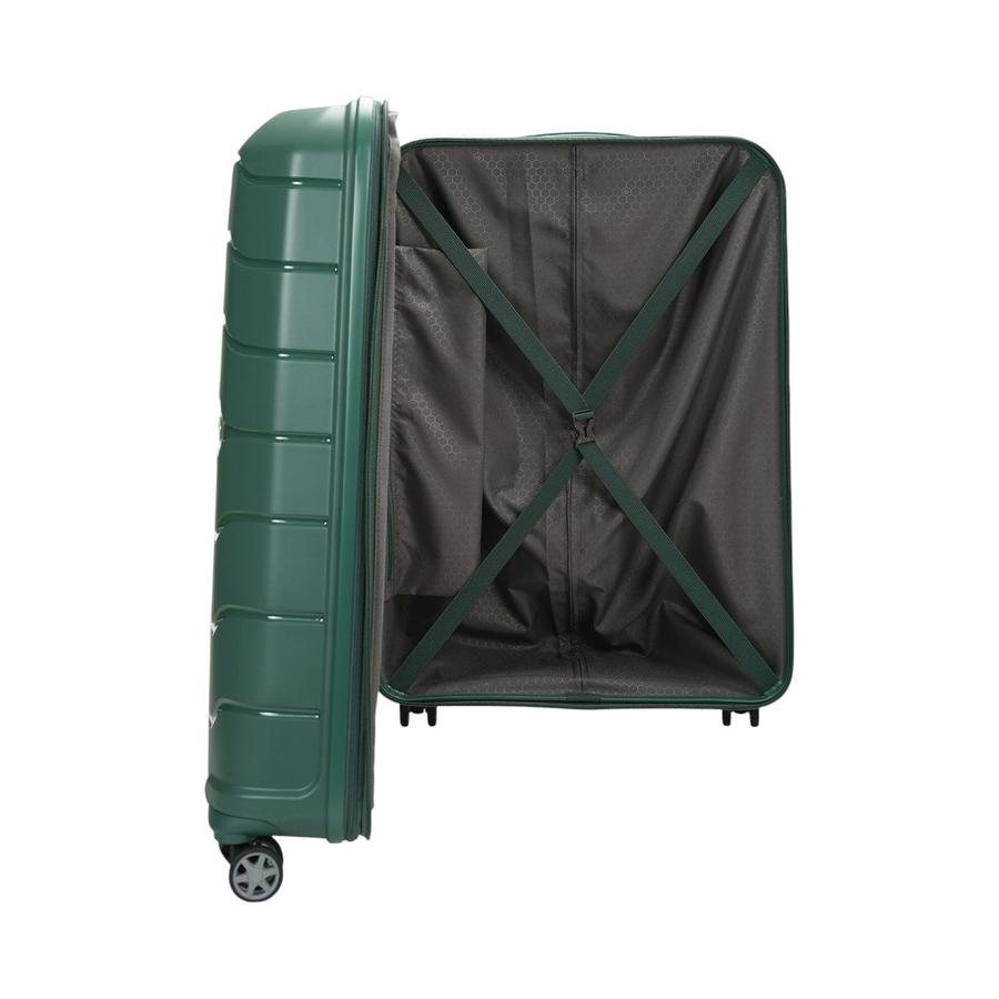 Samsonite Oc2lite 75cm Hardside Checked Suitcase Hunter Green Hunter Green