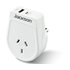 Jackson Slim NZ to South Africa Travel Adapter with USB-A & C White