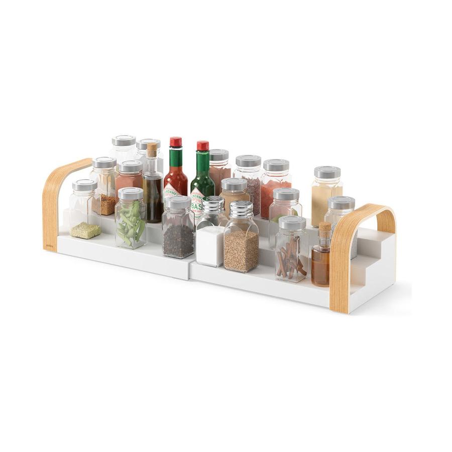 Umbra Bellwood 3-Tier Spice Shelf White/Natural White/Natural