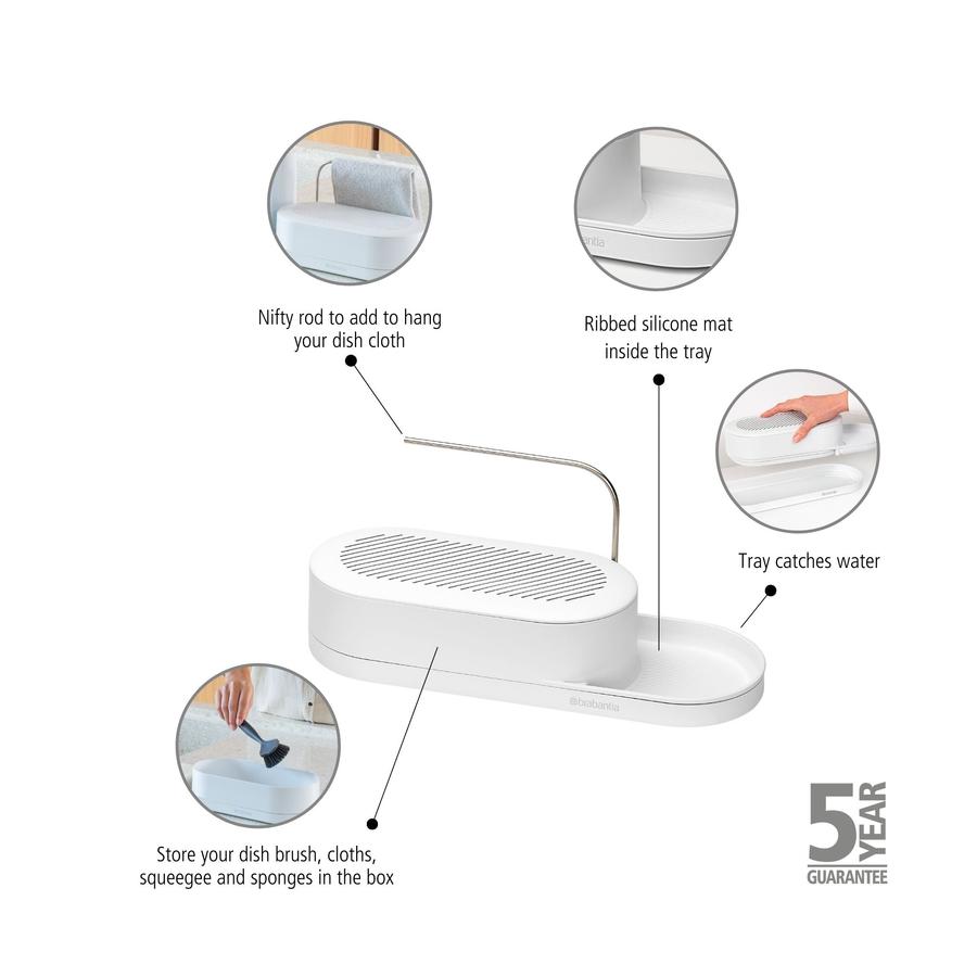 Brabantia SinkStyle Organiser Mineral Fresh White Mineral Fresh White