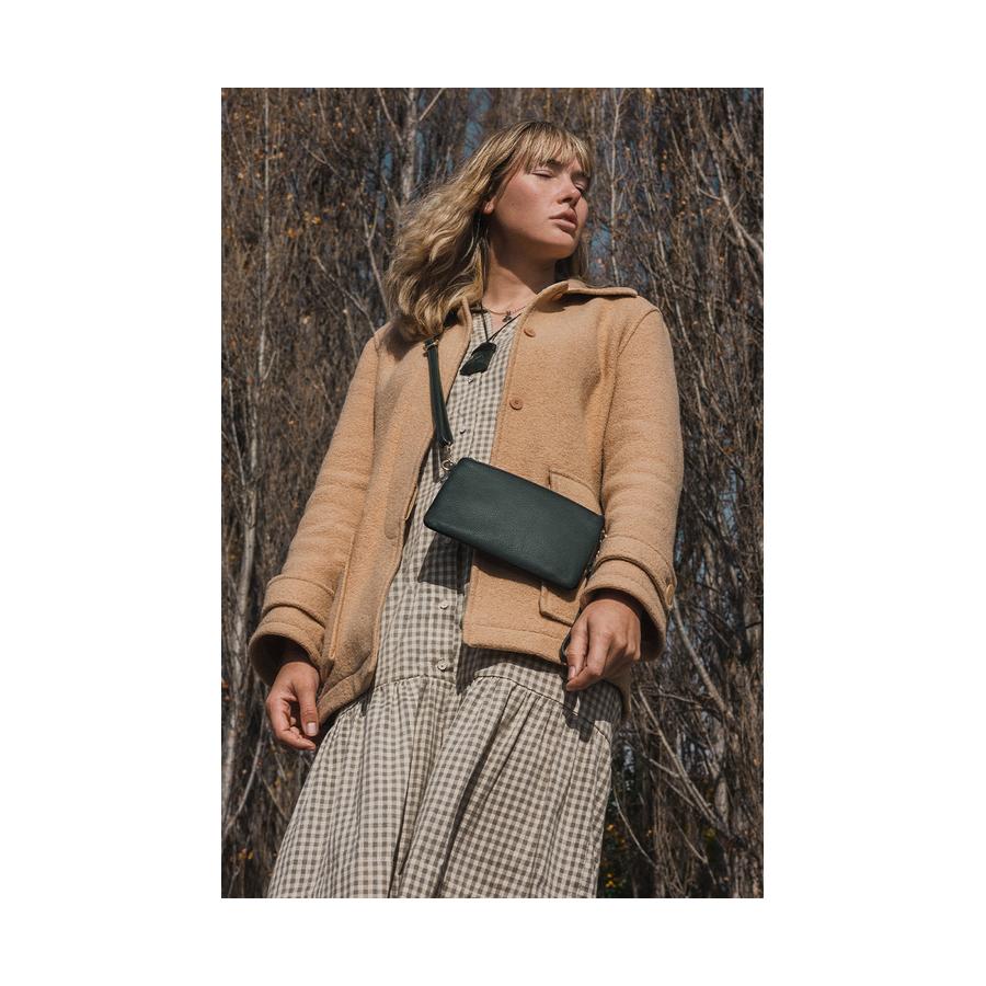 Duffle&Co Sienna Single Crossbody Bag Forest Forest