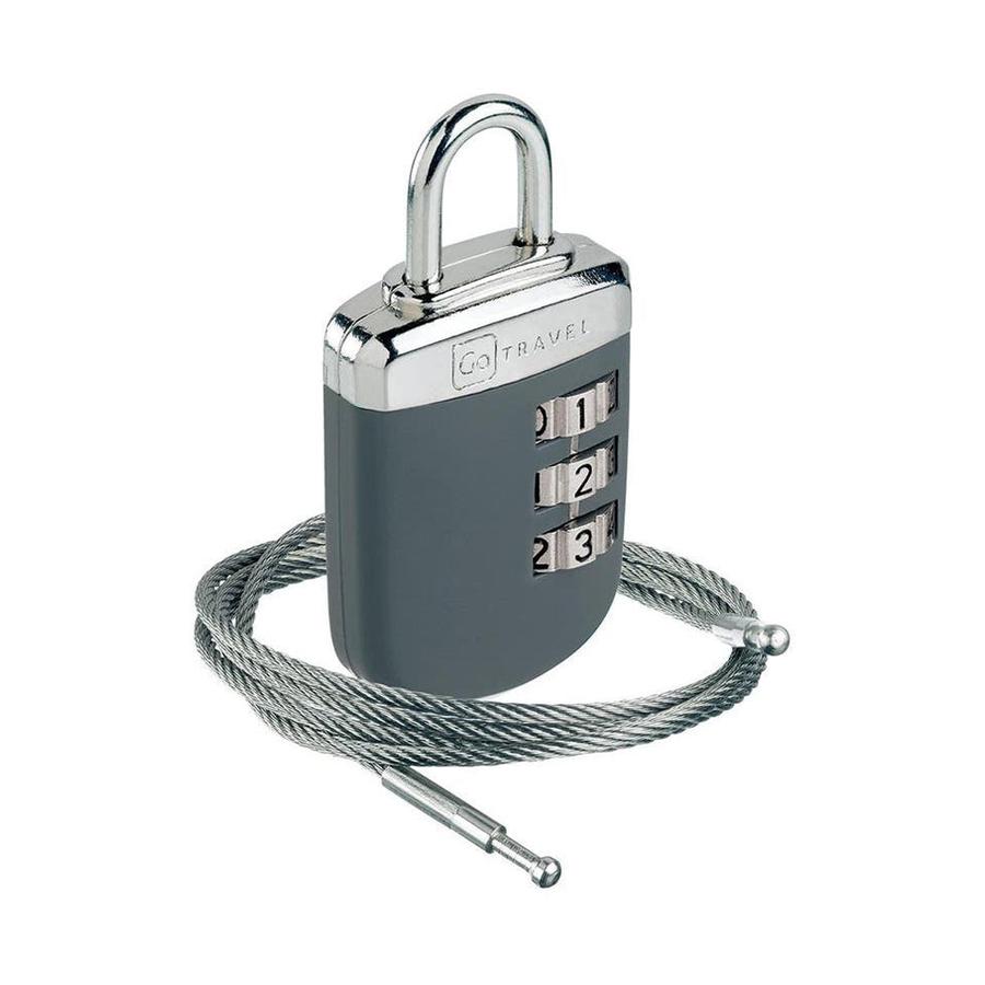 Go Travel Link-Lock Combination Cable Lock Grey Grey