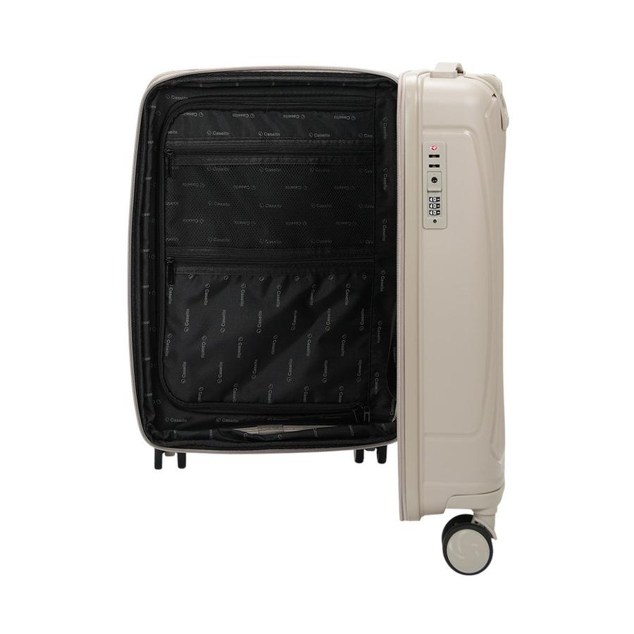 Caselite Quest 56cm Hardside Carry-On Suitcase Beige Beige