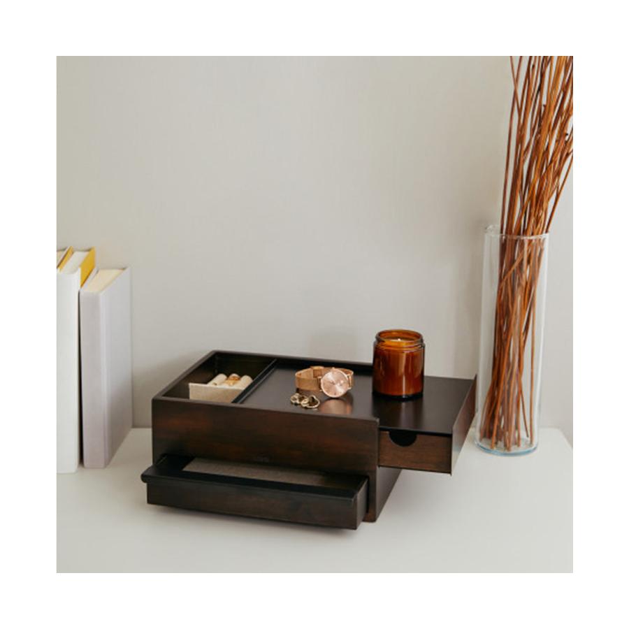 Umbra Stowit Jewellery Box Black/Walnut Black/Walnut