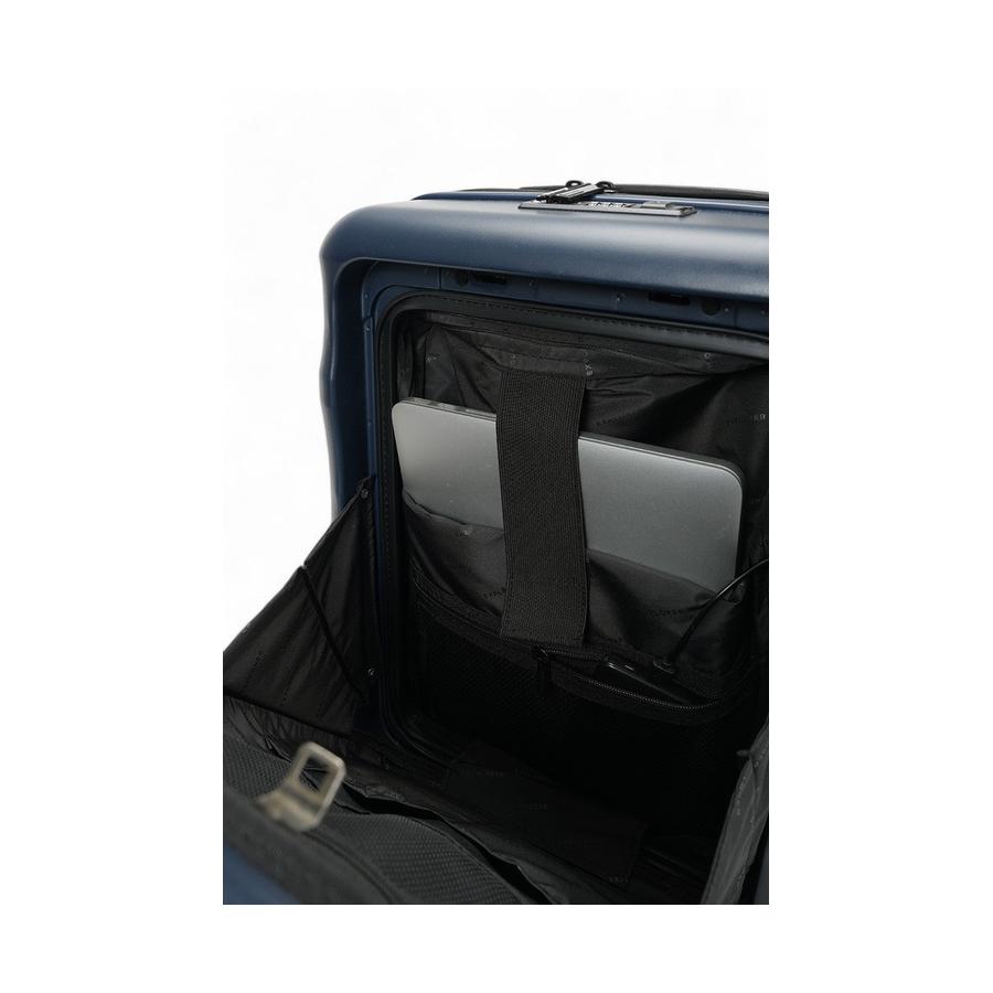 Explorer Luna-Air 55cm Front Access Hardside Carry-On Suitcase Navy Navy