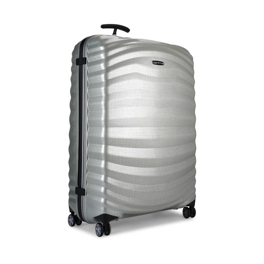 Samsonite Lite-Shock Sport 81cm CURV Checked Suitcase Silver Silver