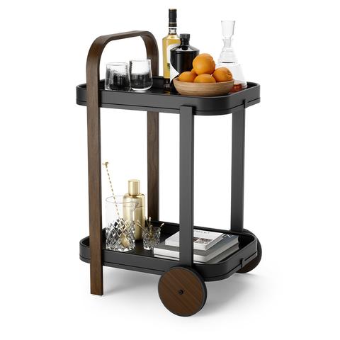 Umbra Bellwood Bar Serving Cart Black/Walnut