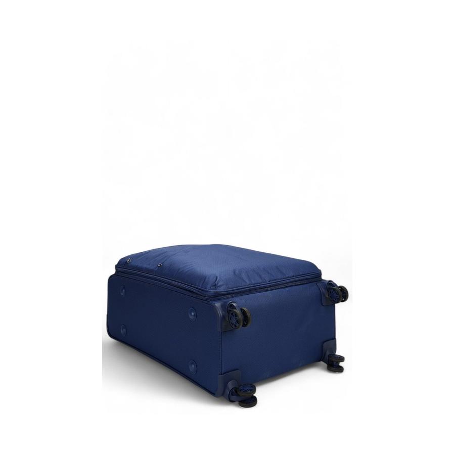 Caselite Ultra 80cm Softside Checked Suitcase Navy Navy