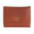 Pierre Cardin Shakira Ladies Leather Snap Button Tri-Fold Wallet Cognac