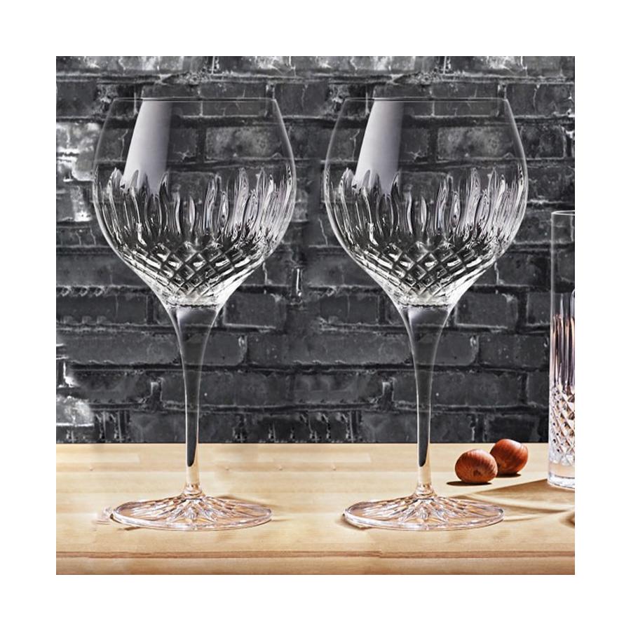 Luigi Bormioli Diamente 650ml Crystal Gin Glass Gift Set of 4 Clear Clear