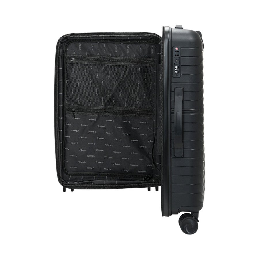 Caselite Summit 56cm & 65cm Hardside Luggage Set Black Black