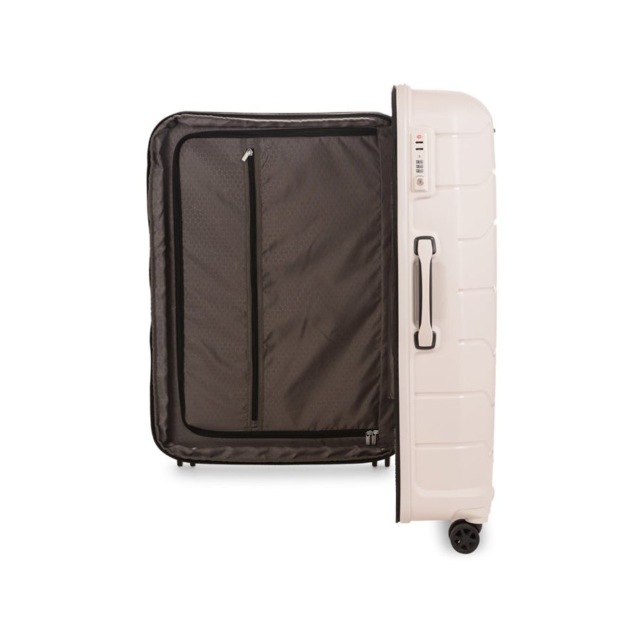 Samsonite Oc2lite 81cm Hardside Checked Suitcase Off-White Off-White