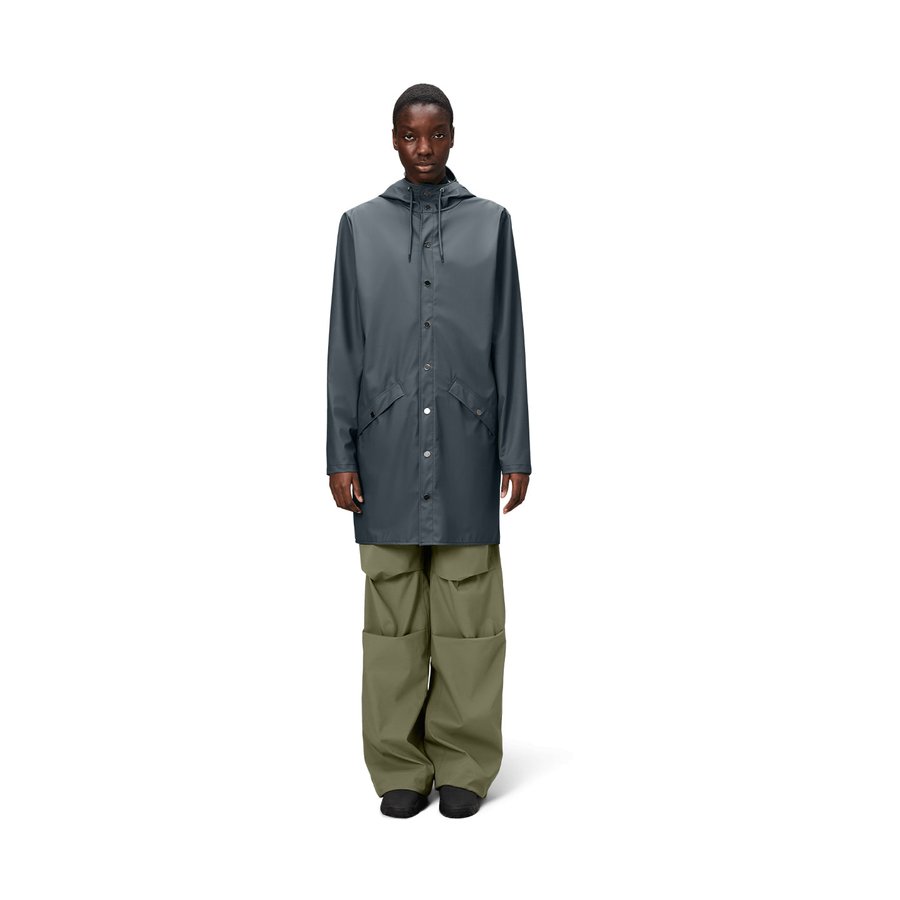 Rains Long Jacket Lagoon XL