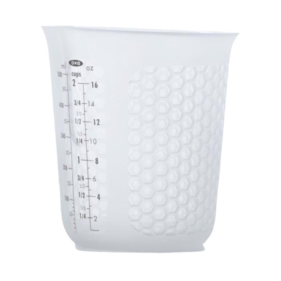 OXO Good Grips 2 Cup Squeeze & Pour Silicone Measuring Cup Clear Clear