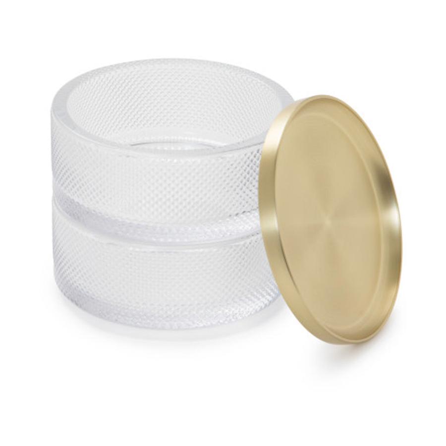 Umbra Tesora Glass Jewellery Box Brass Brass