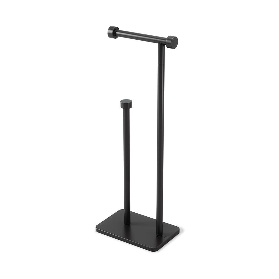 Umbra Cappa Toilet Paper Holder & Reserve Black Black
