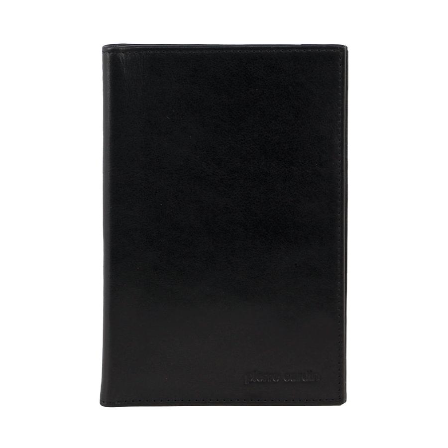 Pierre Cardin Landon Leather Travel/Passport Wallet Black Black