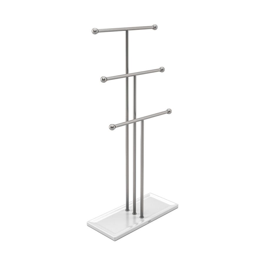 Umbra Trigem Jewellery Stand Organiser White/Nickel White/Nickel