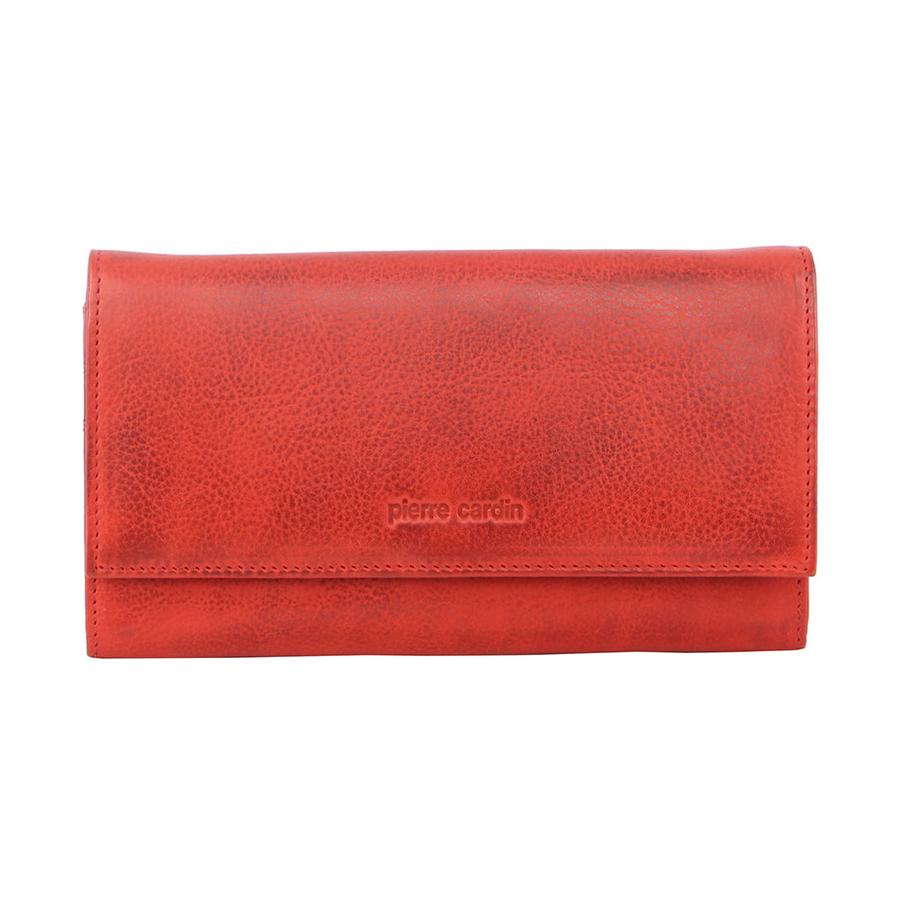 Pierre Cardin Nora Ladies Italian Leather RFID Wallet Red Red