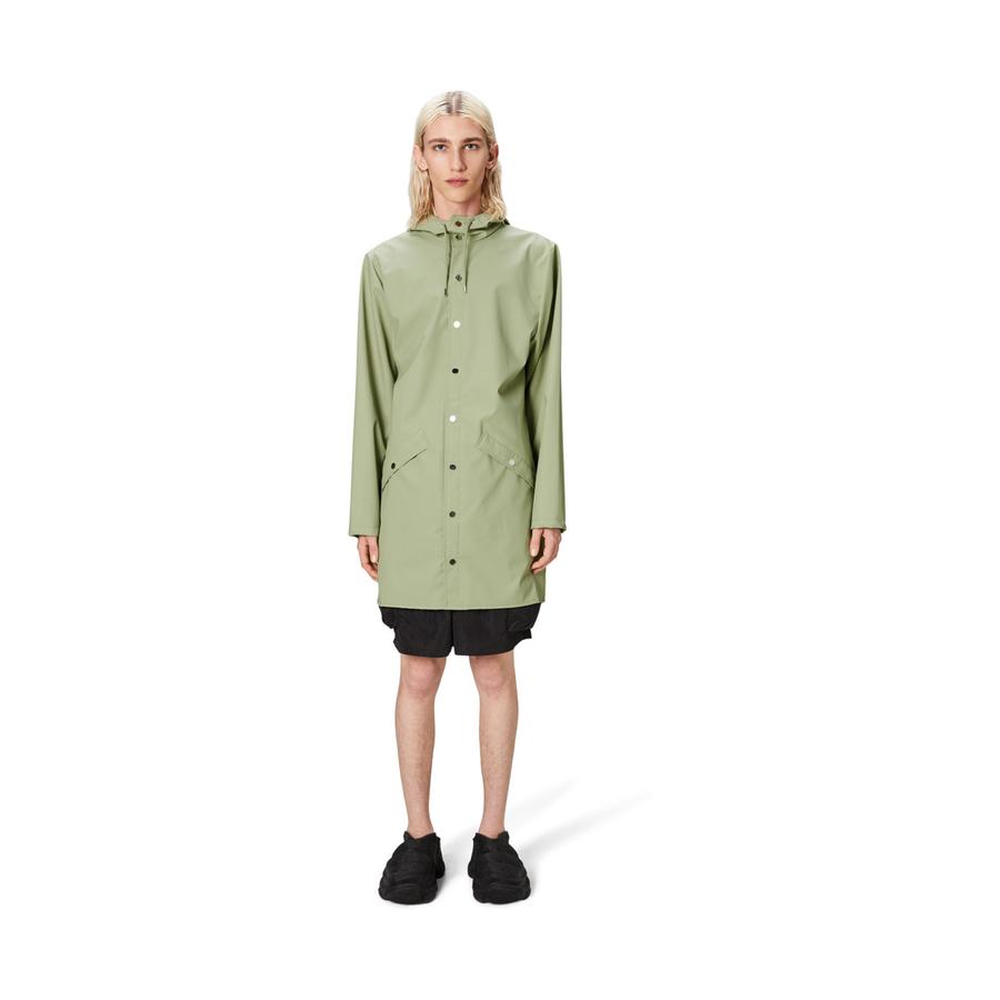 Rains Long Jacket Earth XL