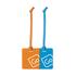Go Travel Luggage Tags Twin Pack Multi Coloured
