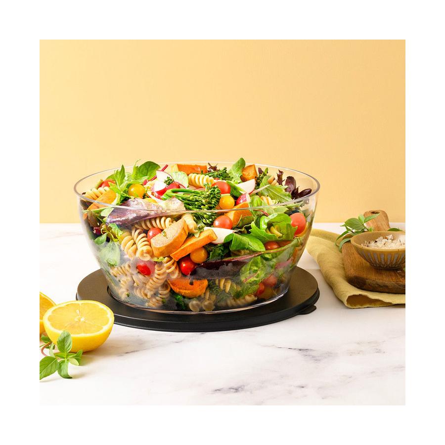 Tupperware Eco+ Clear Bowl 4.0L Black Black