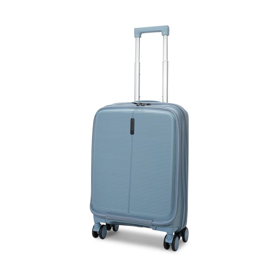 Caselite Venture 57cm Top Open Hardside Carry-On Suitcase Grey Blue Grey Blue