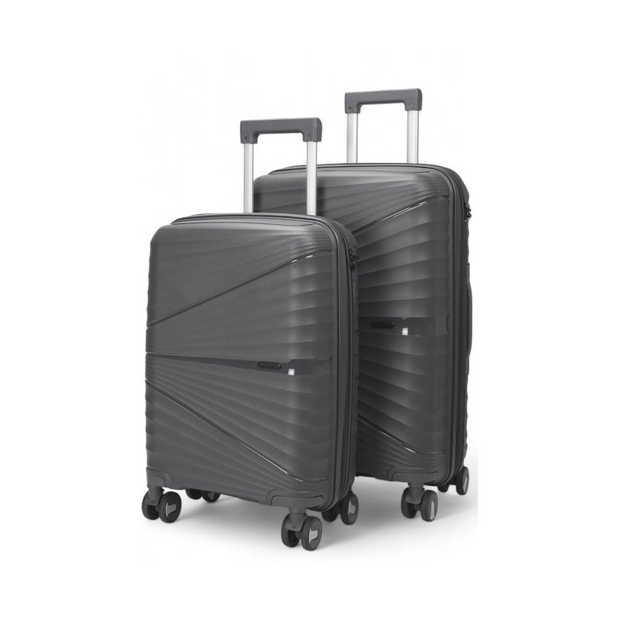 Nomad Aspire 55cm & 65cm Hardside Luggage Set Dark Grey Dark Grey