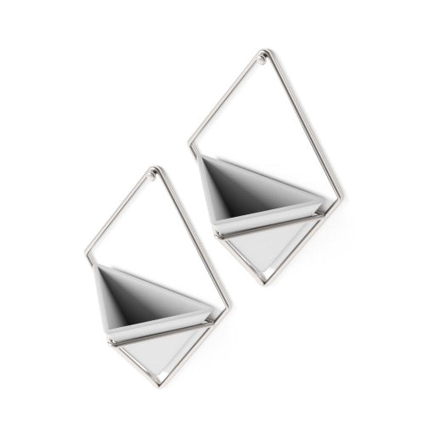 Umbra Trigg Small Wall Vessel White/Nickel White/Nickel