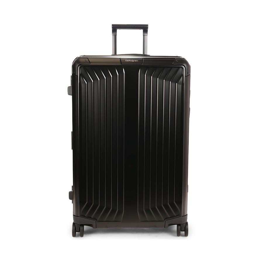 Samsonite Lite-Box ALU 76cm Hardside Checked Suitcase Black Black
