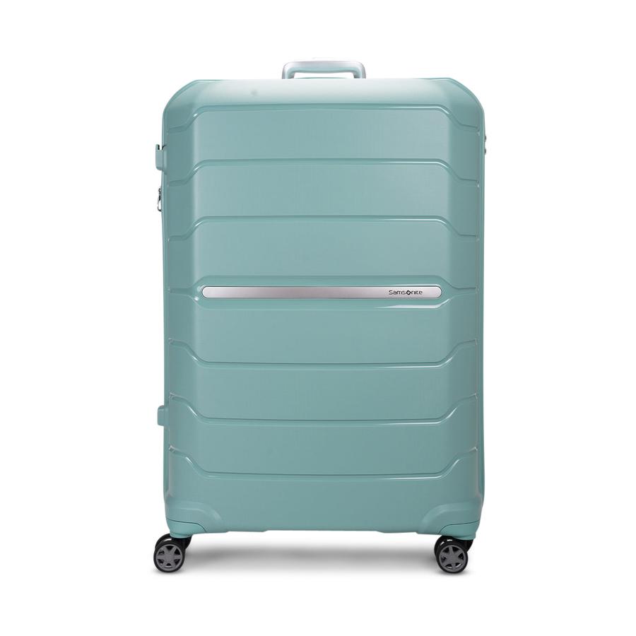 Samsonite Oc2lite 81cm Hardside Checked Suitcase Aqua Aqua