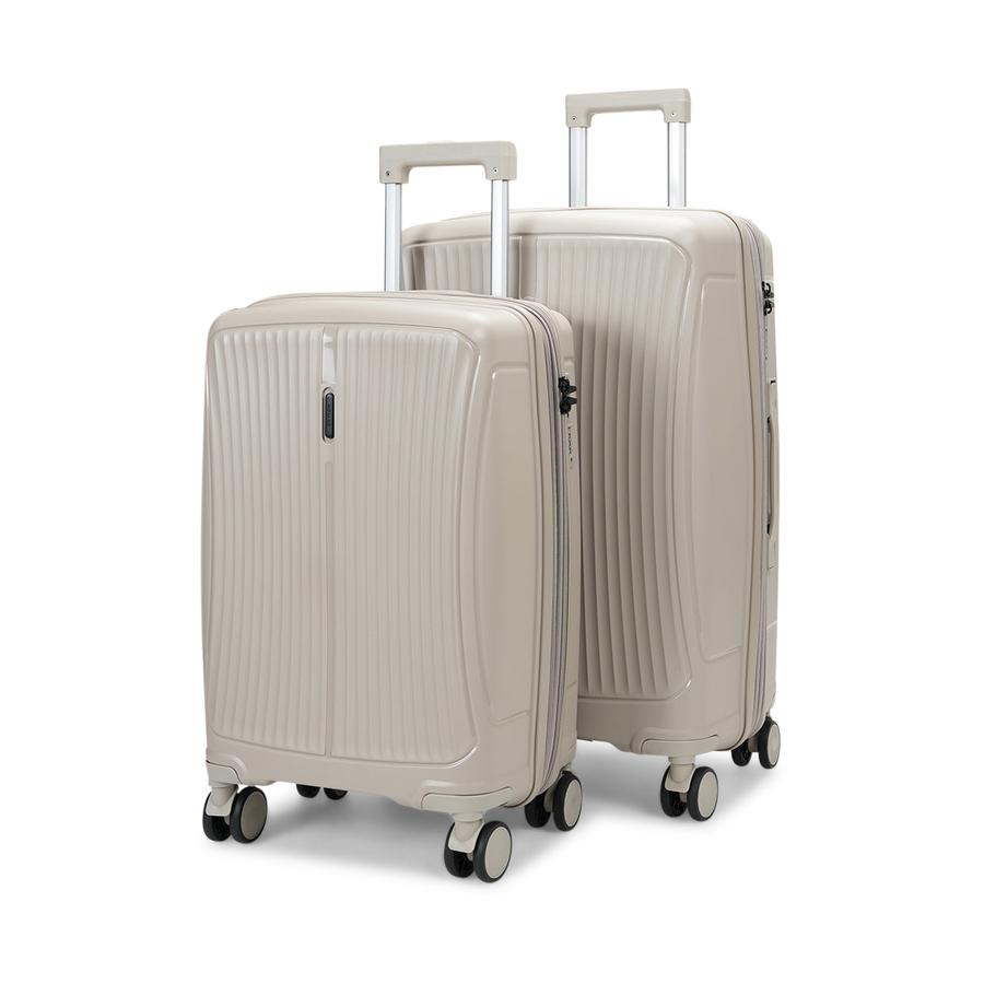 Nomad Quest 56cm & 65cm Hardside Luggage Set Beige Beige