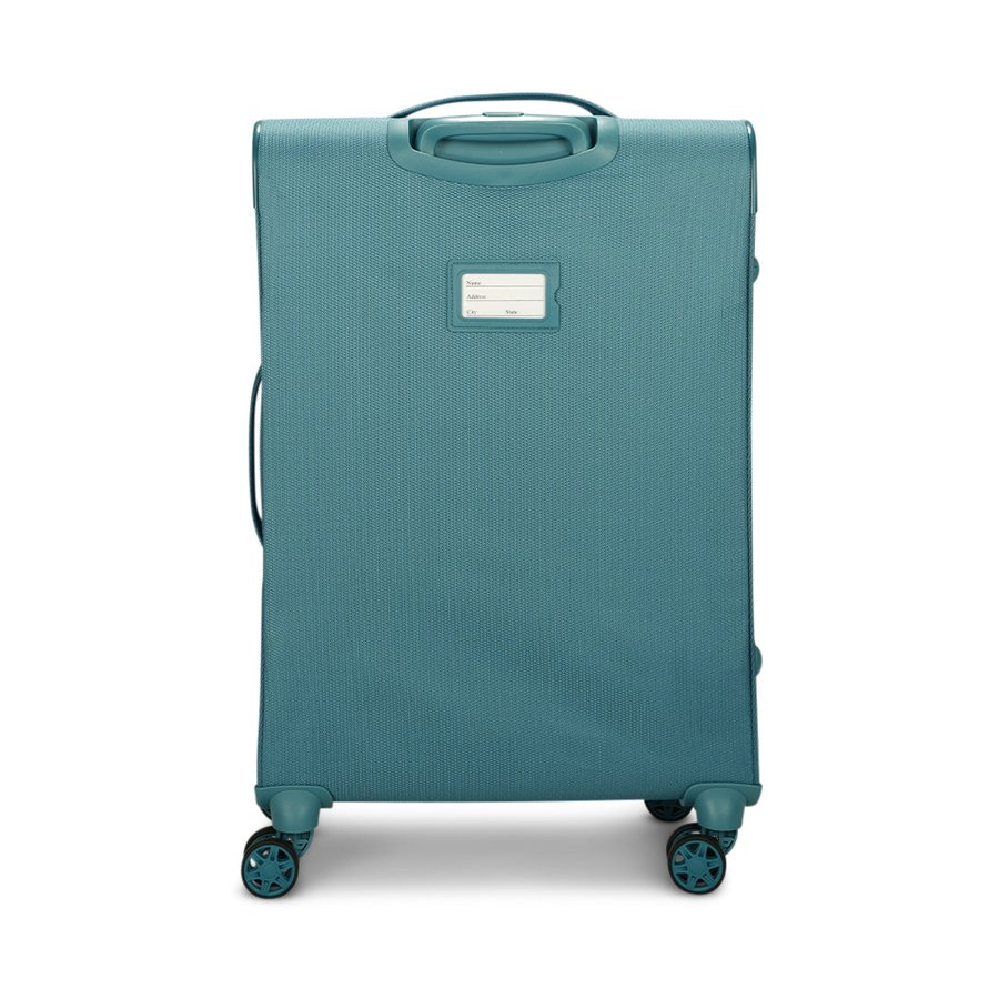 Caselite Ultra 69cm Softside Checked Suitcase & Laptop Bag Set Teal Teal