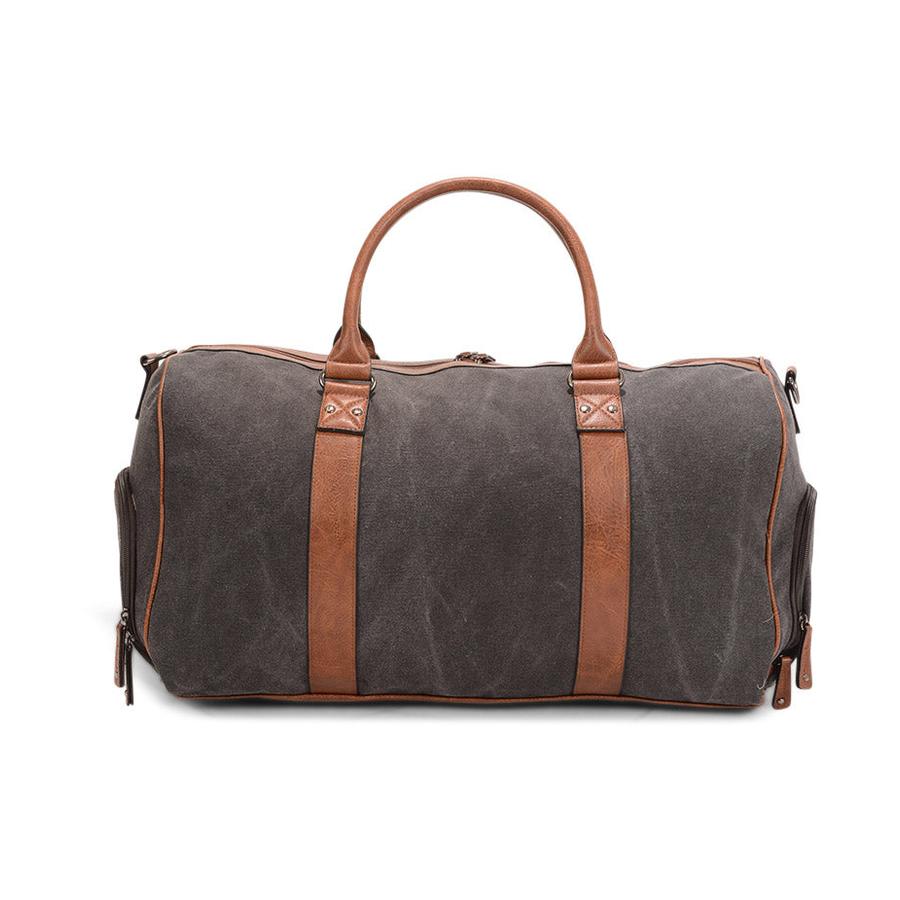 Pierre Cardin Cross Canvas Overnight Bag Black Black