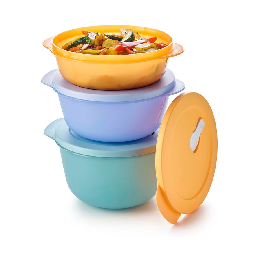 Tupperware Store, Serve, Go Large Container Set (3 Piece) Multi Coloured Multi Coloured