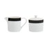 Mikasa Luxe Deco China Sugar Pot & Creamer Set White
