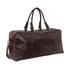 Pierre Cardin Boston Rustic Leather Overnight Duffle Bag Chocolate