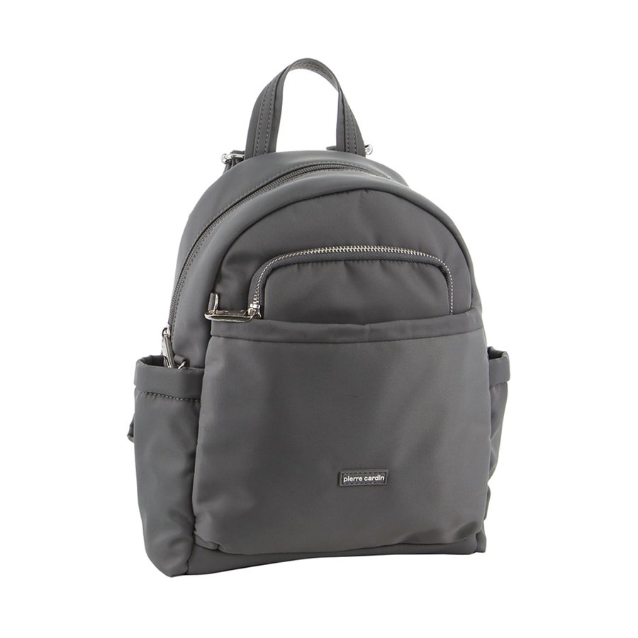 Pierre Cardin Mika Anti-Theft RFID Backpack Grey Grey