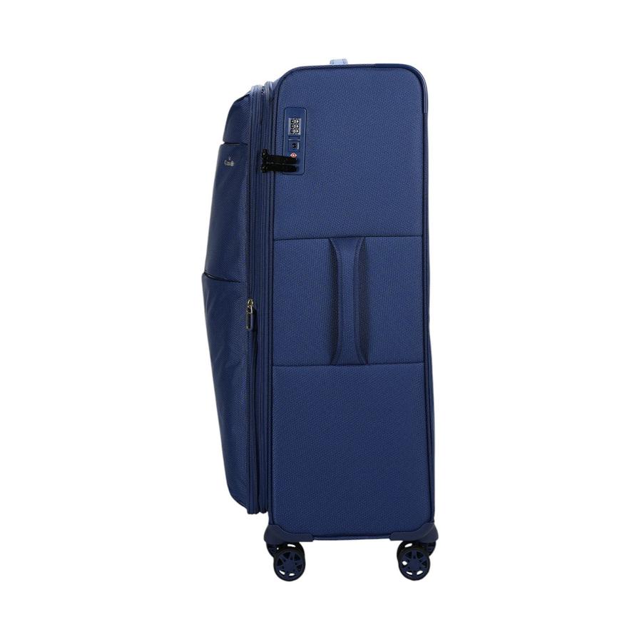 Caselite Ultra 80cm Softside Checked Suitcase Navy Navy