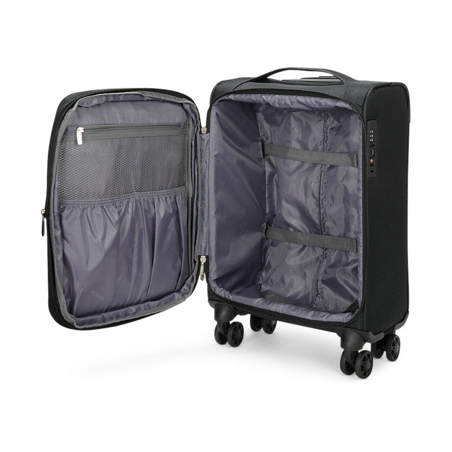 Caselite Ultra 55cm Softside Carry-On Suitcase Black Black