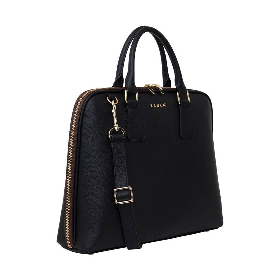 Saben Parker Briefcase Black Black