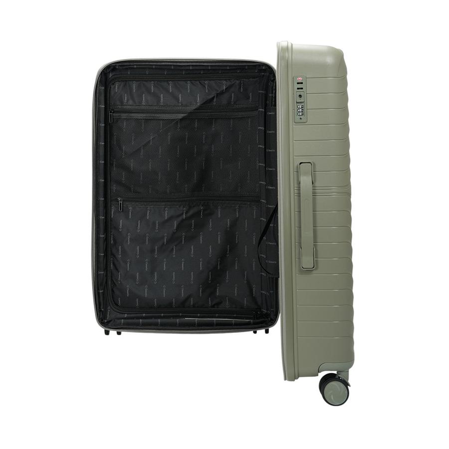 Caselite Summit 75cm Hardside Checked Suitcase Moss Moss