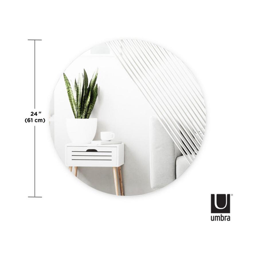 Umbra Ridge Wall Mirror (61cm) Clear Clear