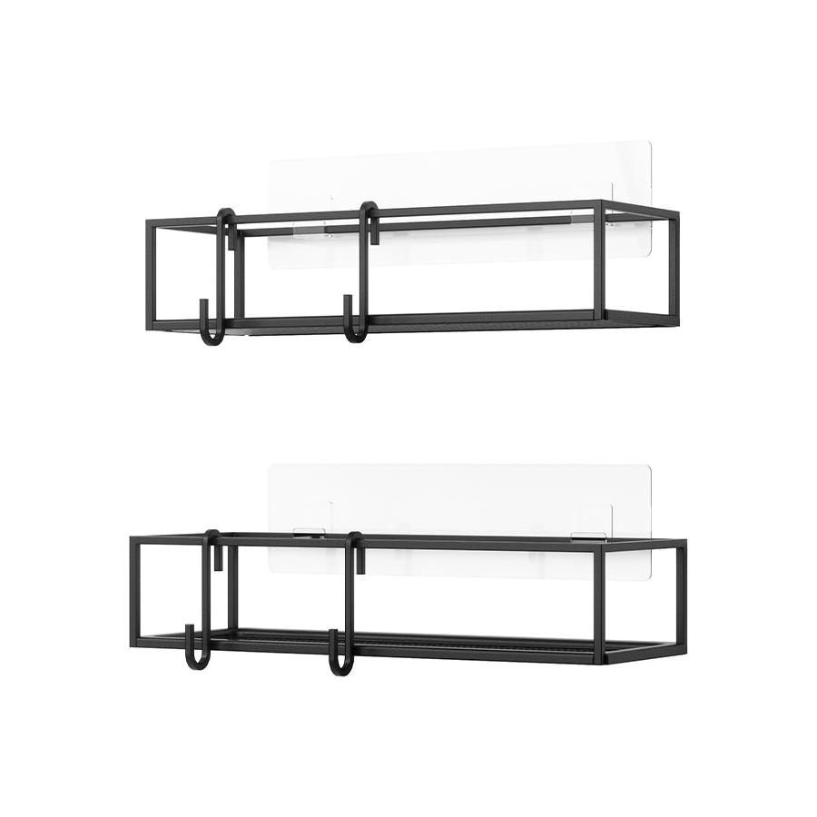 Umbra Cubiko Shower Bins (Set of 2) Black Black