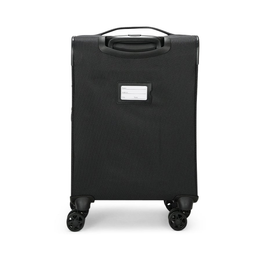 Caselite Ultra 55cm Softside Carry-On Suitcase Black Black